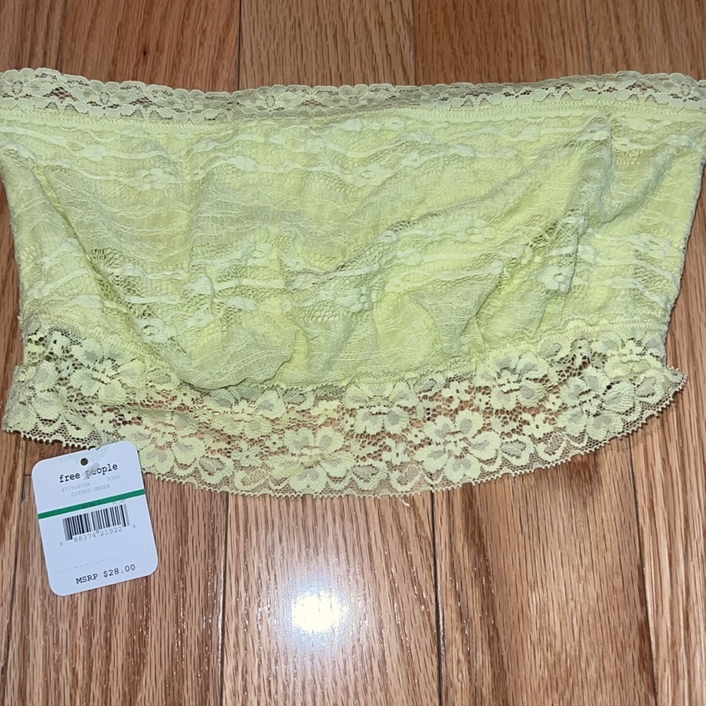 Free People LARGE Strapless Bralette n Thong NWT - Picture 2 of 3